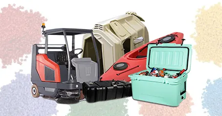 Aplicação de materiais rotoplásticos antiestáticos